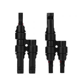 BAYM M C 4 Solar Panel T Branch 2 to 1 MMF + FFM Cable Connector Solar Wire Connector T-type T2 Coupler Combiner(1 Pair)