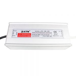 BAYM® 12 Volt DC Waterpoof LED Power Supply Driver Transformer LPV 100W 12V 8.5A IP67