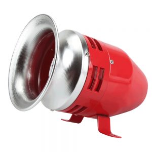BAYM® AC110V 130db High-decibel Metal Mini Motor Horn Air Raid Siren Buzzer MS 390 Red