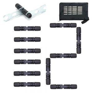 BAYM Metal Wrench 12 Pairs M C 4 Connector Male and Female Solar Panel Connector 30A 1000V for PV Cable 2.5/4/6mm Solar Panel Connect Spanner Disconnect
